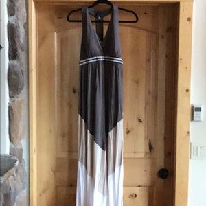 Long, sleeveless dress from Macy’s.